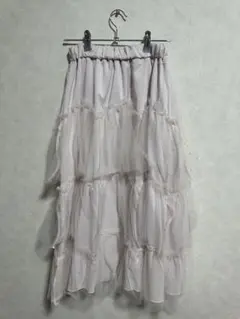 【お値下げ】evelyn ロングチュールスカート ベビーピンク