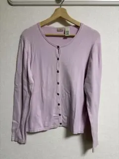 L.L.Bean 薄いピンク カーディガン SM-REGのサムネイル