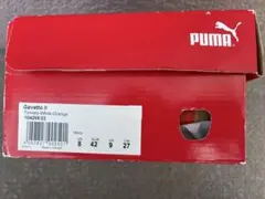 PUMA Gavetto II トマト ホワイト オレンジ 27cm
