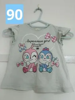 ドキンちゃん　コキンちゃん　半袖　Tシャツ 90 女の子　水色