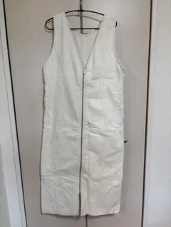 Samansa Mos2 ホワイト ジャンパースカート