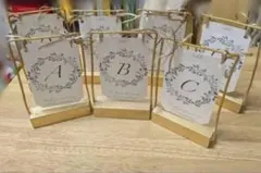 卓上コッパースタンド 7個セット　テーブルナンバー　ウェルカムスペース　結婚式