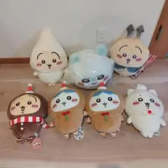 ★エコメルカリ便限定　ちいかわ　ぬいぐるみ　7点セット　まとめ売りのサムネイル