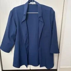 THE SHOP TK 七分袖シャツ ブルー Mサイズのサムネイル