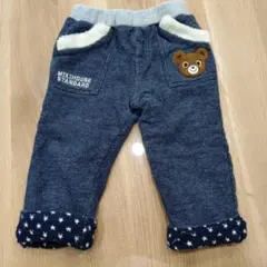 ミキハウス 長ズボン ダークブルー 90cm　冬用