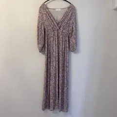 SNIDEL HOME フラワープリント ロングワンピース