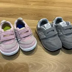 ニューバランス 996 グレー、イフミー　ピンク14.5cm ２足セット