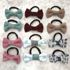 4.ヘアゴム　ヘアアクセサリー　キッズ　子供　まとめ売り　ハンドメイド