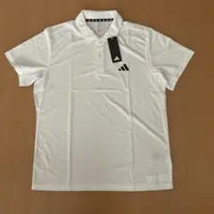 adidas ホワイト　ポロシャツ