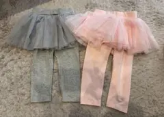 babyGap チュチュ付きレギンス 2点セット 90cm ピンク　グレー　新品