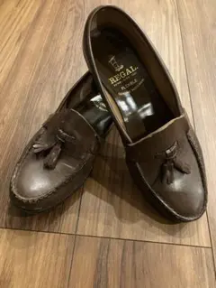 REGAL タッセル付きブラウンローファー