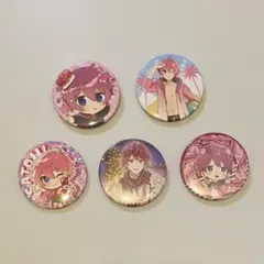 すとぷり すとめも さとみ 缶バッジ【おまけ付き】