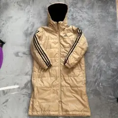 adidas フード付きベンチコート ゴールド 130センチ