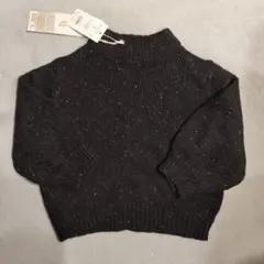 MURUA タートルネック黒ニットセーター