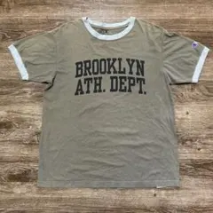 Champion Brooklyn Tシャツ　フェード　L ブラウン　コンパクト