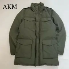 AKM ダウンジャケット　サファリ　Lサイズ　モスグリーン　メンズのサムネイル