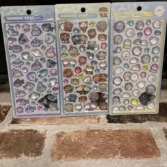 【正規品】ボンボンドロップシール 水族館 サメ　アザラシ　ラッコ3種セット