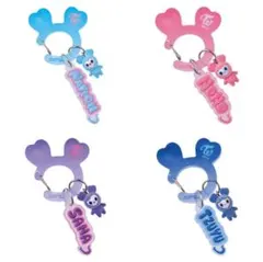 TWICE LOVELYS ガチャ アクリル カラビナフロッキーマスコット 3個