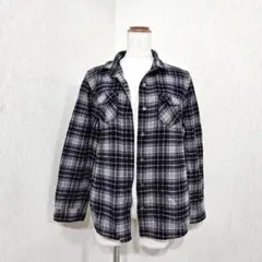 SIMPLE LIFE チェック柄ネルシャツ（L）綿 長袖 カジュアル