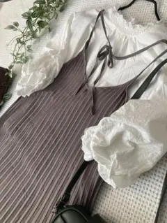 サマンサモスモスブルー ロングワンピース