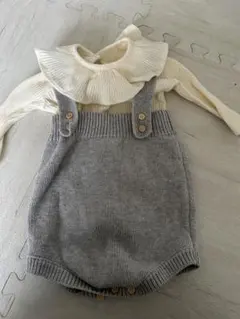 gil&niya ニットオーバーオールセット 66cm