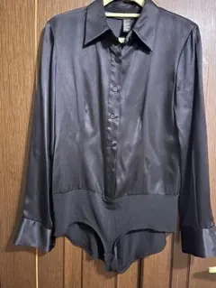 DKNY 黒シルクシャツのサムネイル
