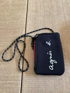 agnès b. スマホショルダーバッグ 黒