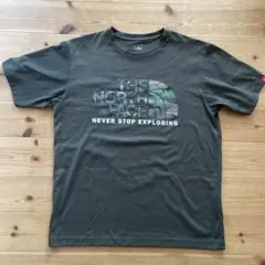 ノースフェイス　Tシャツ カーキ　L