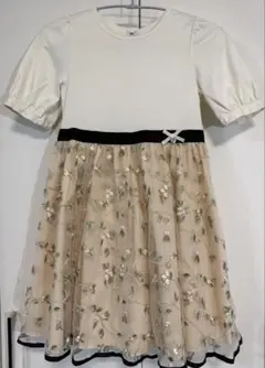 KUMIKYOKU 組曲　フォーマルワンピース刺繍入り　120