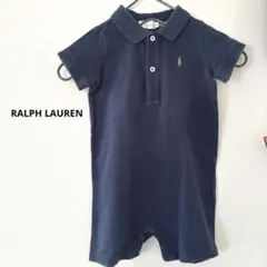 値下！ラルフローレン　ポロ　80㎝　ネイビー　ロンパース　紺　半袖
