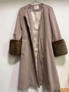 Andemiu フェイクファー　ロングコートのサムネイル