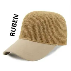 RUBEN ルーベン 細編みペーパーキャップ 麦わら帽子 未使用品のサムネイル