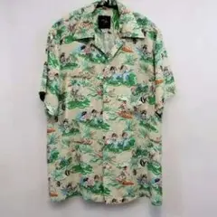 KONA BAY HAWAII コナベイハワイ アロハシャツ パームツリー柄 M