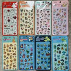 ディズニーぷくぷくシール　ベイマックス プリンセス　ズートピア 8枚コンプセット