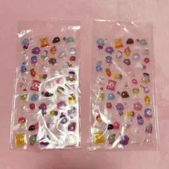 カラフルキャラクターシールセット 3D立体シール