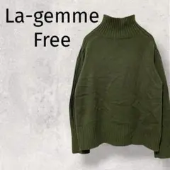 ラジエム◆ハイネックニット/セーター/グリーン/Free