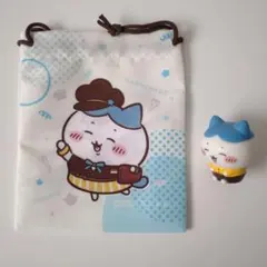 ちいかわ ココス コラボ 巾着 ソフビ人形 ハチワレ