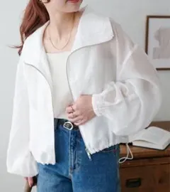 【新品•未使用】DISCOAT シアードロストブルゾン オフホワイトのサムネイル
