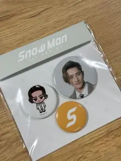 ⚡️即発送⚡️韓国限定‼️岩本照　SnowMan ポップアップ　缶バッチセット