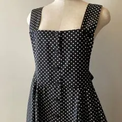 vintage ドット ジャンパースカート80s 90s