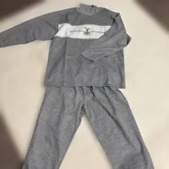 ルームウェア　パジャマ　うさぎ　グレー上下