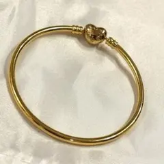 PANDORA ハートクラスプ バングル ゴールド18センチのサムネイル