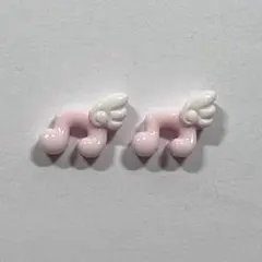 音符 ネイルパーツ 羽 ウィッシュコア 平成 y2k 薄ピンク パステル