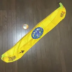 ディズニータオル　バナナ　缶バッジ付き