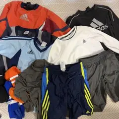 adidas他140〜サッカーウェアセット8点ソックス2点おまけ付き