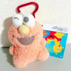 エルモ　パステルカラーマスコット　ぬいぐるみ　カラビナ付き
