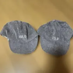 POLO Baby ベビー帽子 グレー 50cm おそろい