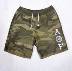 Abercrombie&Fitch 迷彩柄スウェットショーツ カーキ Sのサムネイル