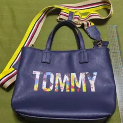 TOMMY HILFIGER ショルダーバッグ ネイビー