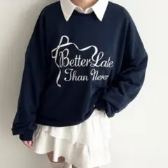 apres jourネイビー スウェットのサムネイル